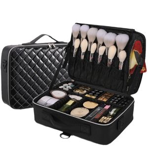 Moveable Giant Capability Make-up Bag for Brushes, Nails, and Eyelashes – Magnificence Instrument Storage for Make-up Artists on the Go