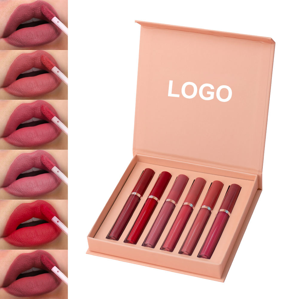 Waterproof Matte Liquid Lipstick Set – Multi-Coloration Moisturizing Lip Gloss Package for Ladies and Women – Lengthy-Lasting Make-up